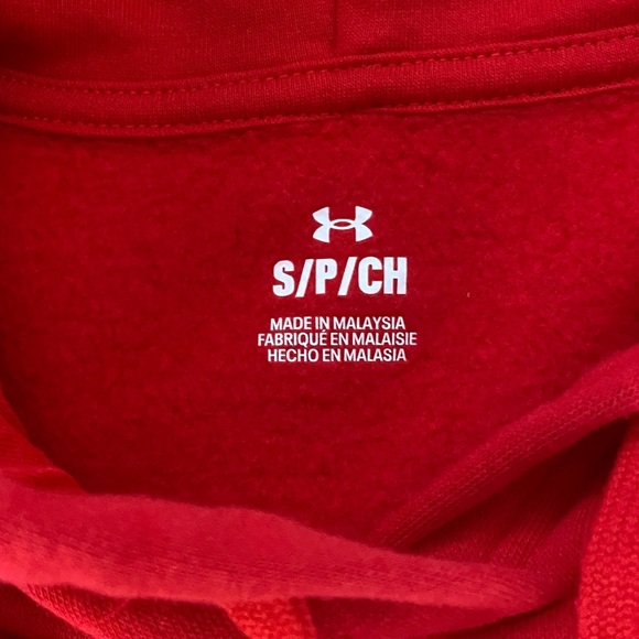 LAST CHANCE! Under Armour Red Hoodie Edmondson-Westside Swimming - Picture 4 of 4